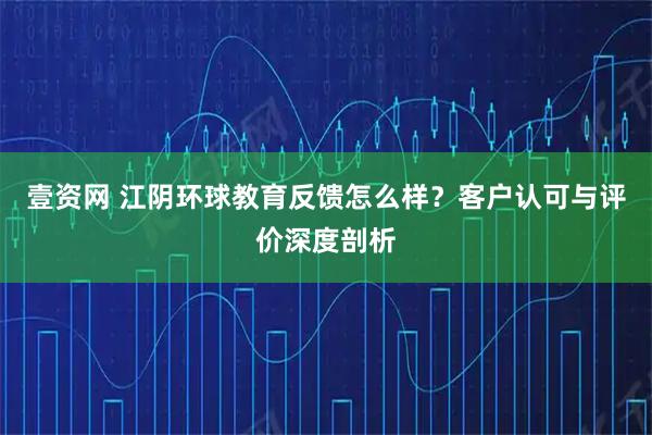 壹资网 江阴环球教育反馈怎么样？客户认可与评价深度剖析
