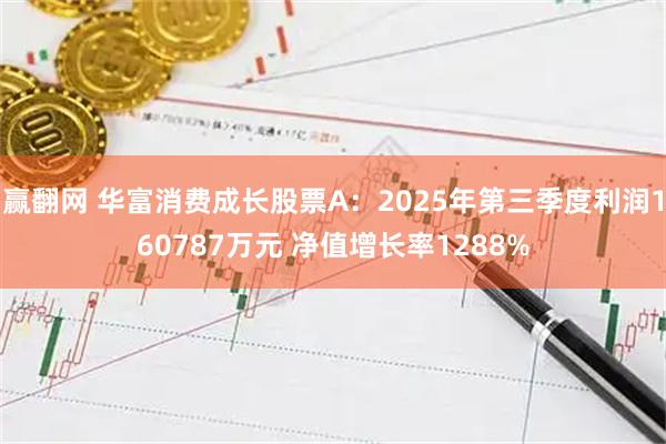 赢翻网 华富消费成长股票A：2025年第三季度利润160787万元 净值增长率1288%